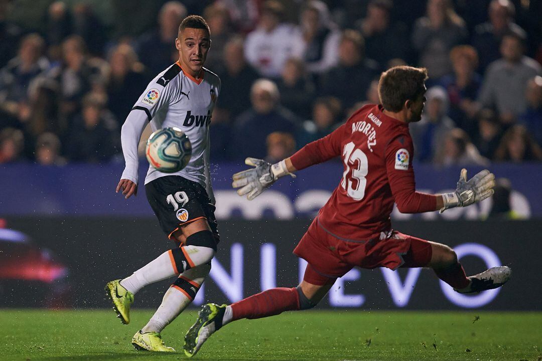 Imagen del partido de la primera vuelta entre el Levante y el Valencia