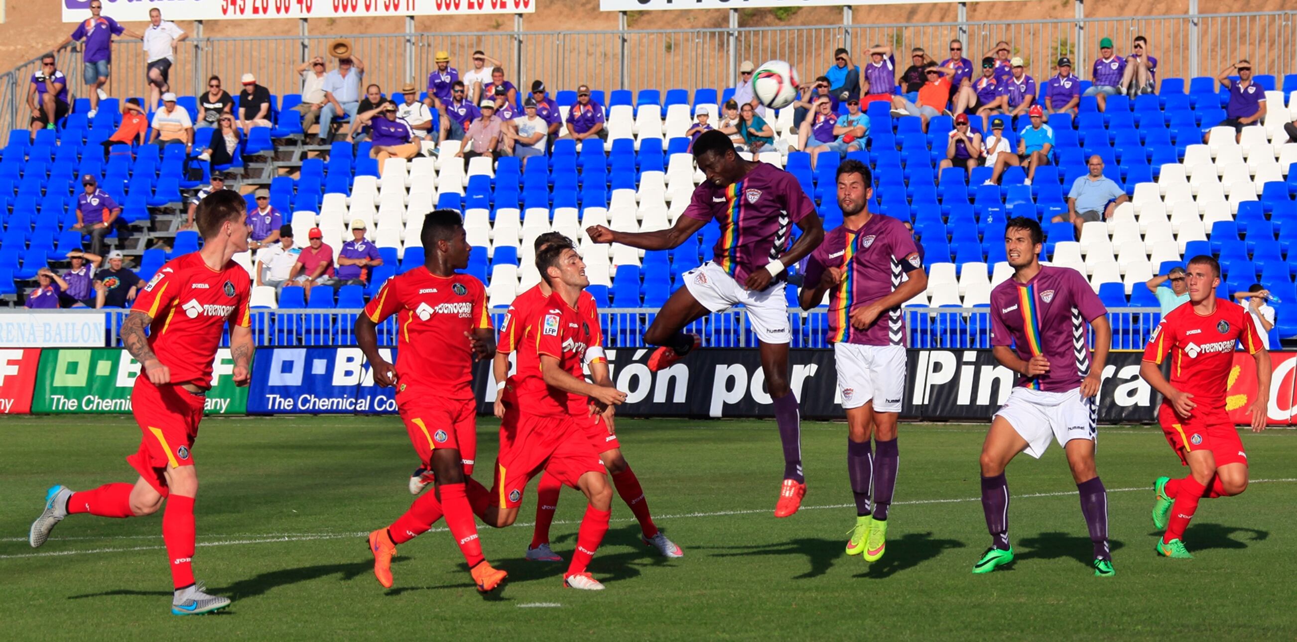 Imagen del anterior enfrentamiento entre alcarreños y madrileños Guadalajara 0 Getafe B 0 (Agosto 2015) FOTO: Luis Polo (Mariano Viejo)