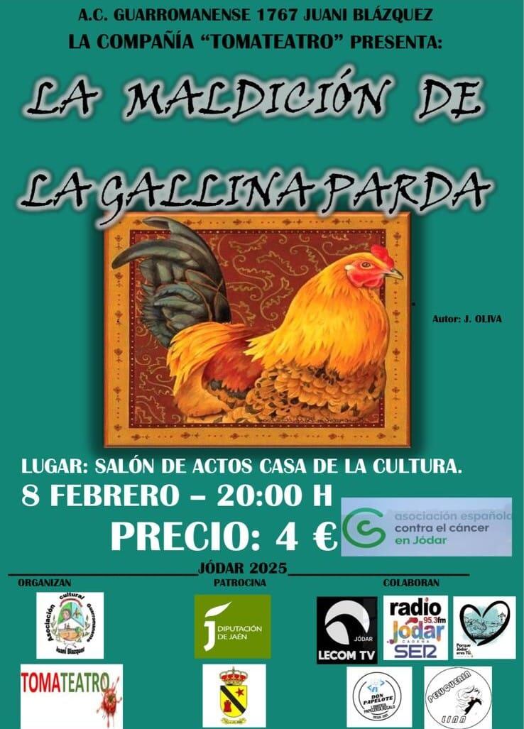 Cartel anunciador de la obra de teatro &#039;La Maldición de la Gallina Parda&#039;