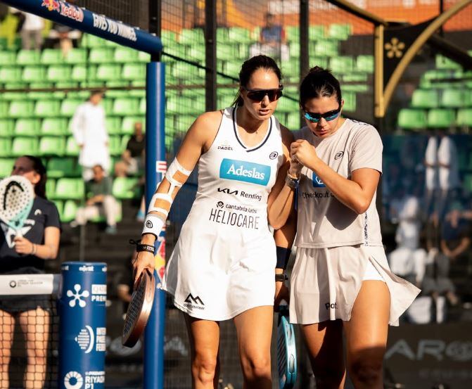 Gemma Triay i Delfi Brea van ser molt a prop de guanyar el primer torneig de l'any però van perdre al tercer set de la final per un ajustat 6-4.