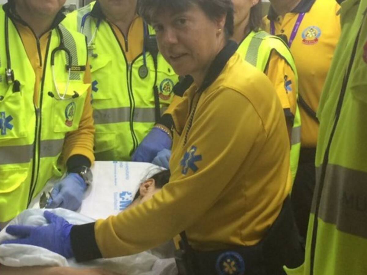 Una refugiada siria da a luz a las puertas de un hotel de Madrid