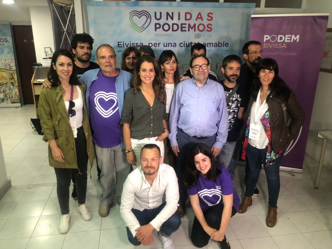 Unidas Podemos ha seguido el recuento electoral en su sede de Vila