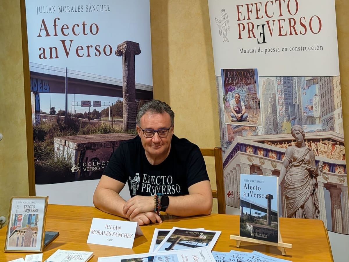 El poeta Julián Morales presenta este viernes su segundo libro en la Casa de la Cadena de Pinto