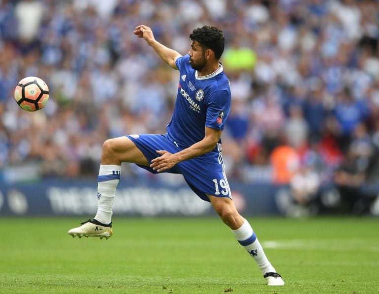 Diego Costa durante un partido con el Chelsea. 