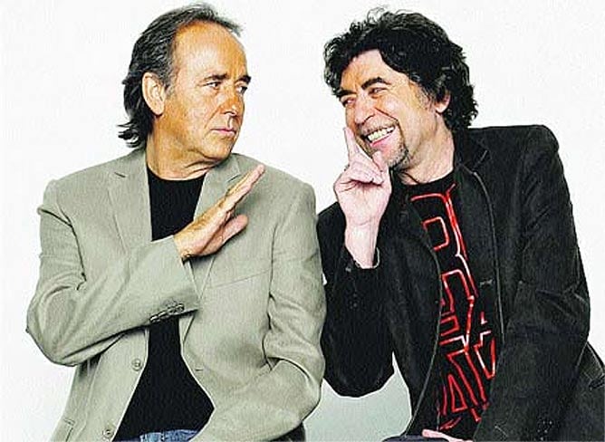 Imagen promocional de la gira en directo que han realizado Serrat y Sabina en España y Latinoamérica