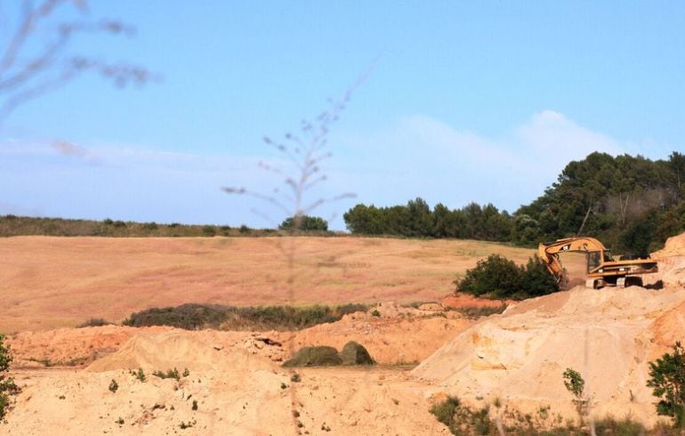 Una zona extractiva a Sant Jordi Desvalls.