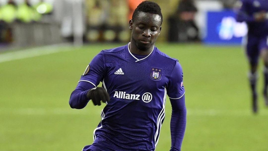Mohammed Dauda con la camiseta del Anderlecht.