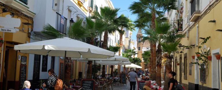 Imagen de la calle de la Palma, en el casco antiguo de Cádiz