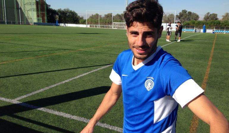 Espinosa tras un entrenamiento