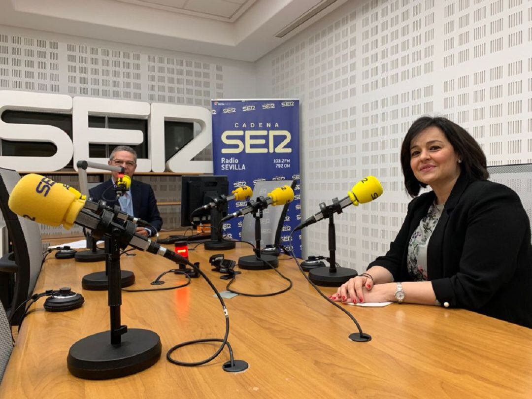 Virginia Pérez durante su entrevista en 'Hoy por Hoy Sevilla'.