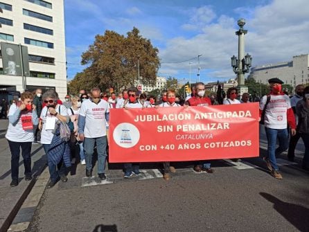 Manifestación en Barcelona.