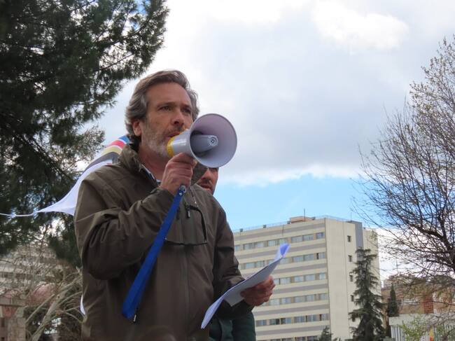 Joaquín Cortés el portavoz de la Asociación de Agricultores y Ganaderos de Córdoba, heredera del movimiento 6F