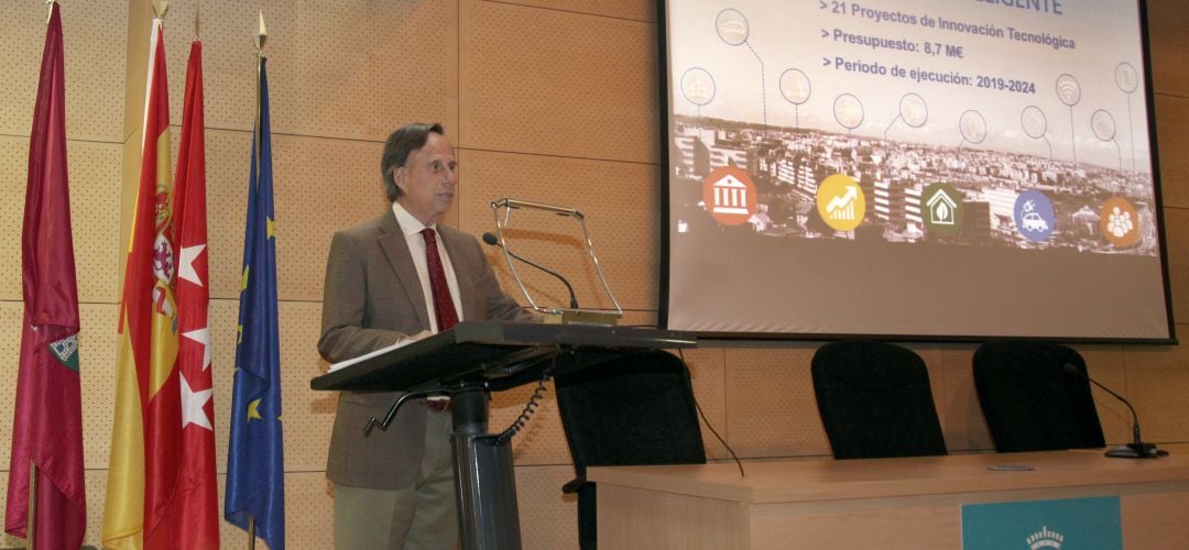 Ignacio García de Vinuesa, alcalde de Alcobendas, en la presentación del Plan Director Alcobendas Ciudad Inteligente