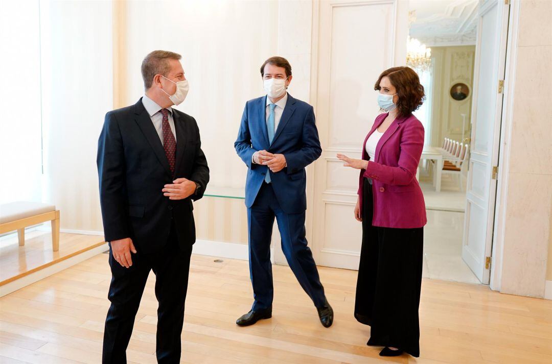 Los presidentes de las tres comunidades autónomas en un encuentro anterior