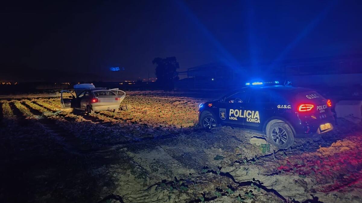 Un detenido en Lorca tras una persecución policial de película