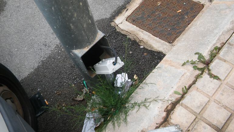 Robo del cableado en el polígono Torreta Río 