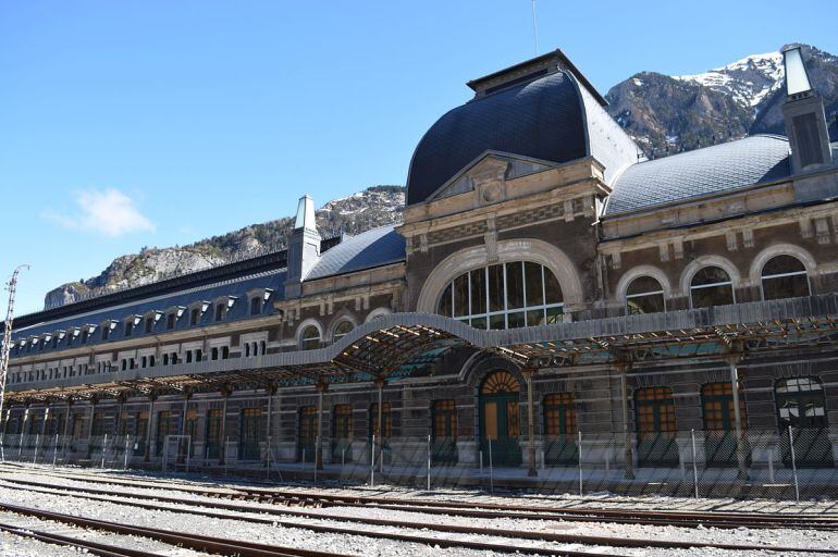 Estación de Canfranc, en una imagen de archivo 