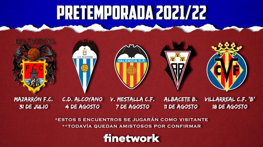 Calendario de los primeros amistosos del Eldense 21-22