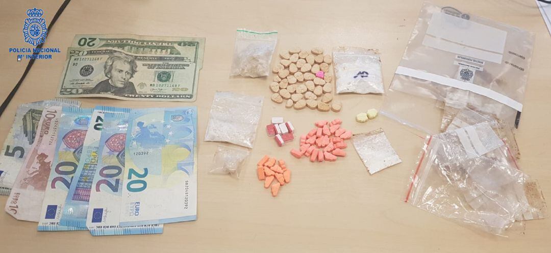 Imagen de la droga incautada