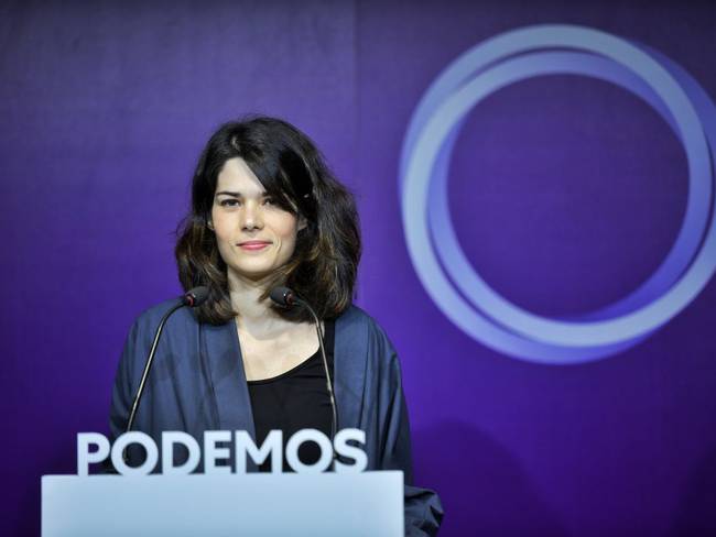 Isabel Serra (Podemos) durante un acto de la última campaña de las elecciones madrileñas del 4M / Dani Gago (Podemos / EuropaPress)