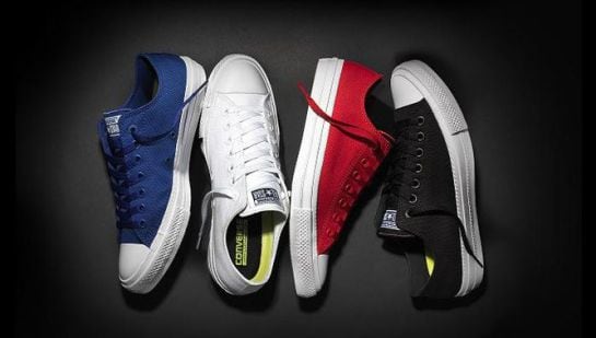 Los cuatro colores disponibles para las nuevas Converse.