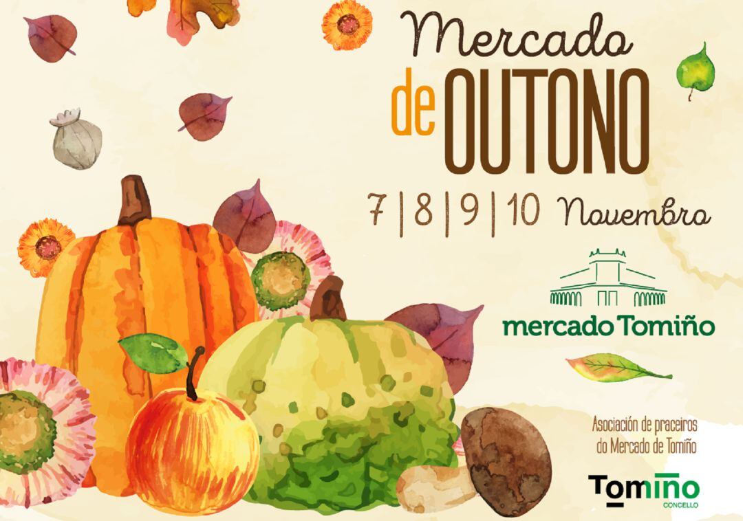 Cartel del Mercado de Outono de Tomiño.