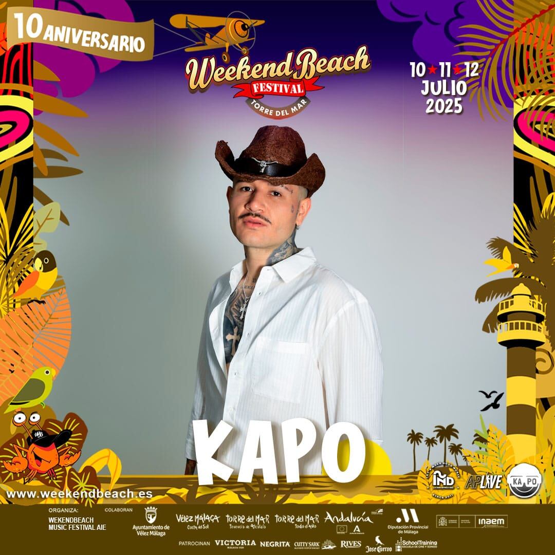 KAPO nuevo artista confirmado para Weekend Beach