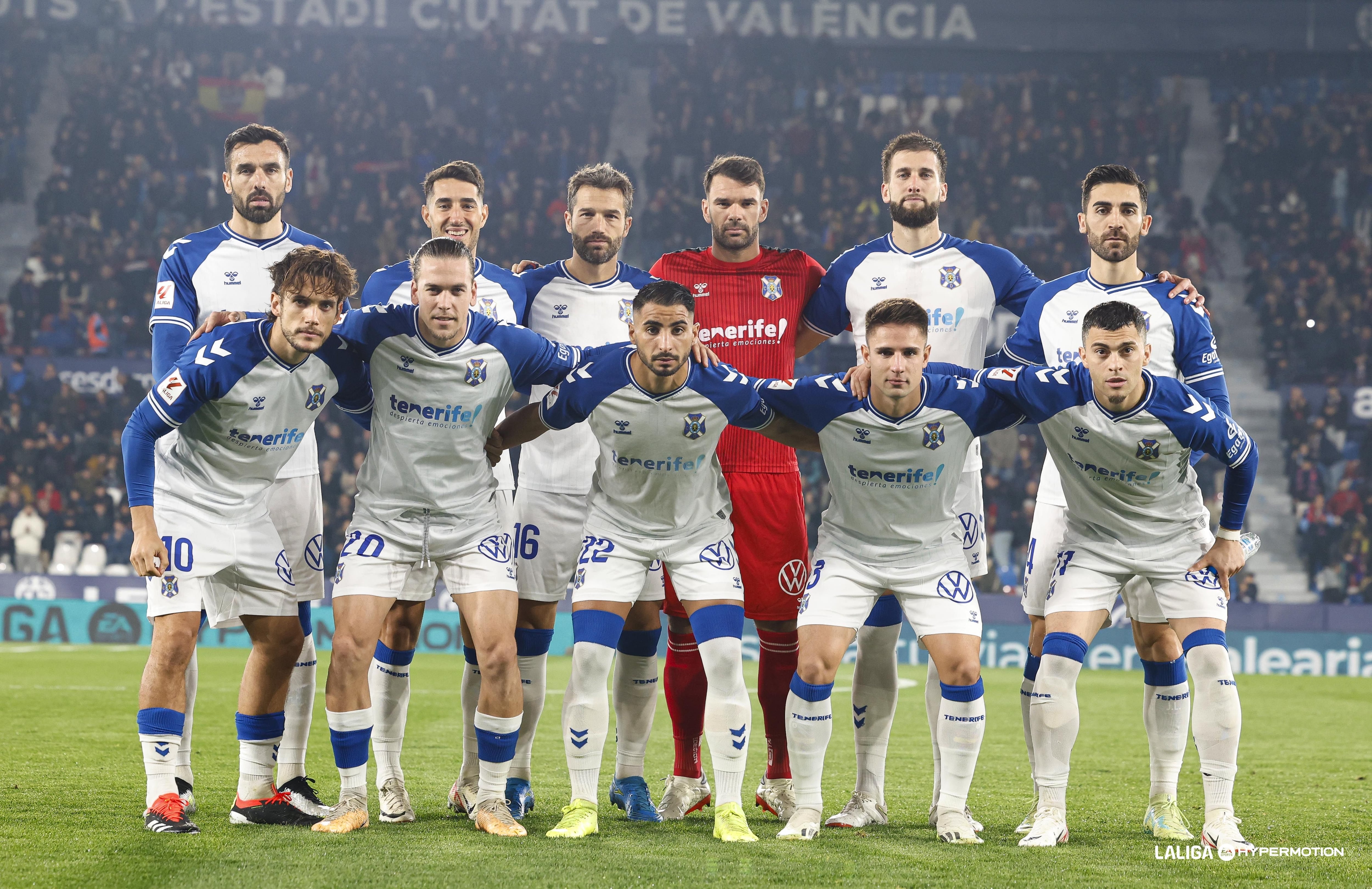 El CD Tenerife es 14º con 32 puntos después de haber disputado la jornada 24 en Valencia ante el Levante.