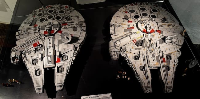 Halcón milenario 2007 y 2017.