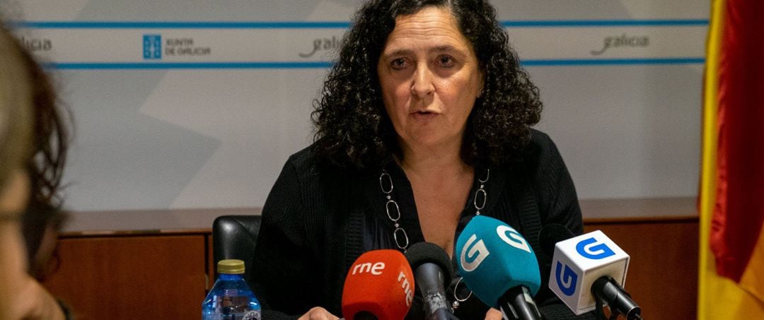 La directora xeral de Patrimonio Natural, Belén do Campo, en rueda de prensa.