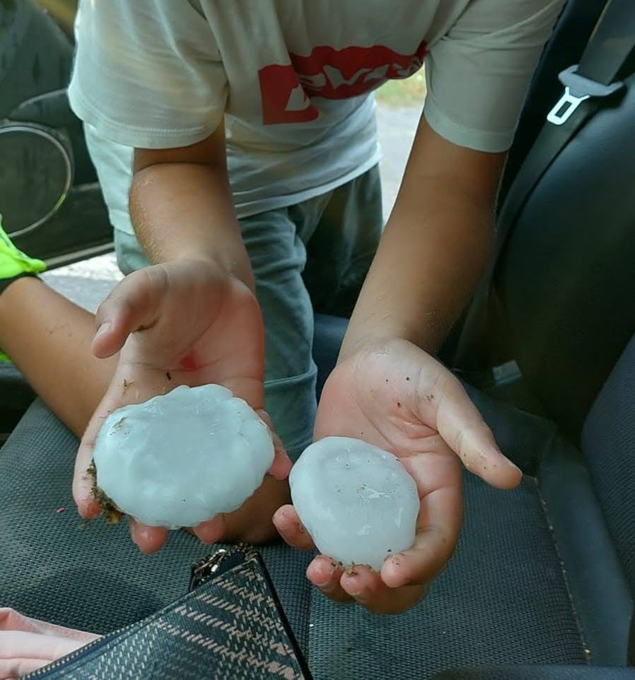 Les pedres eren molt grans. Cedida a Ràdio Girona.