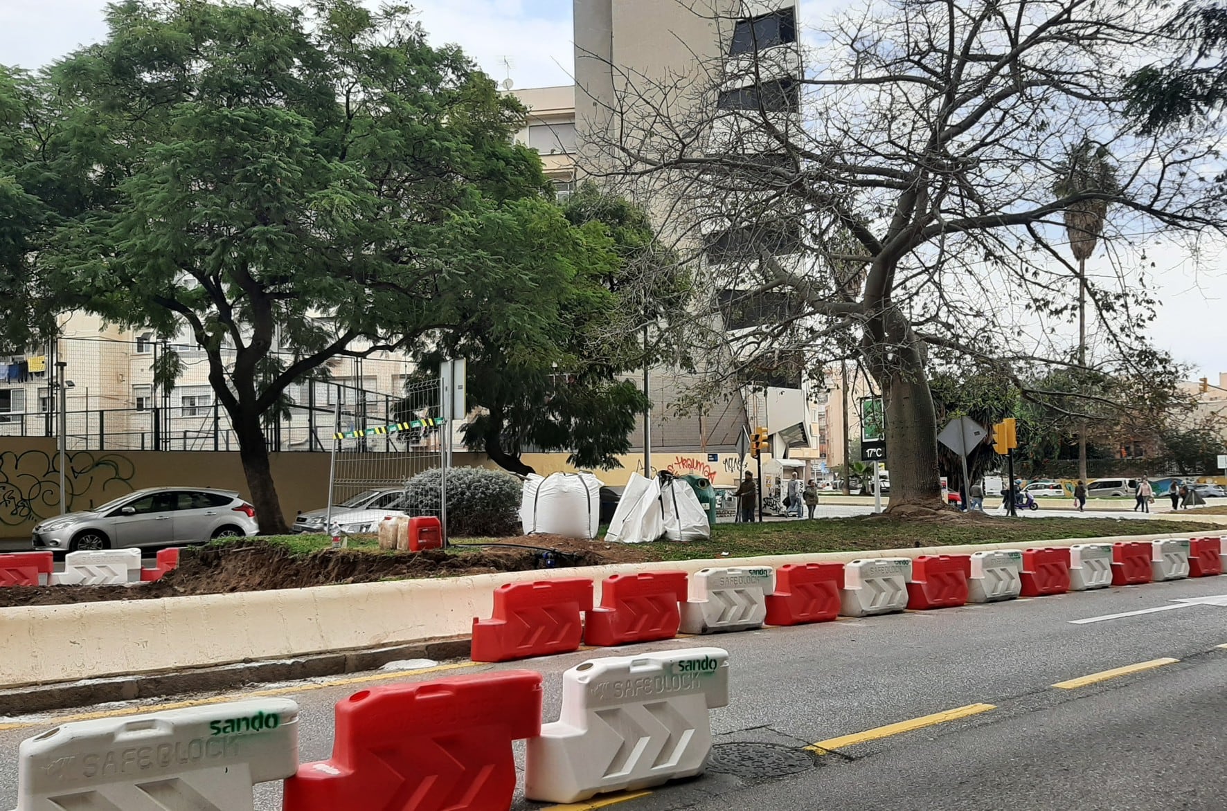 Obras en calle Hilera