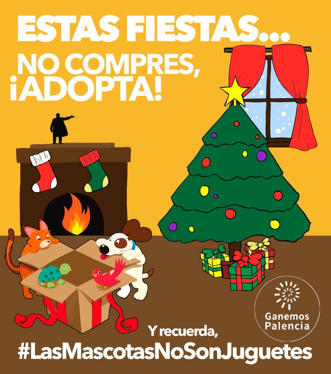 Ganemos propone una campaña para la adopción de perros en Palencia