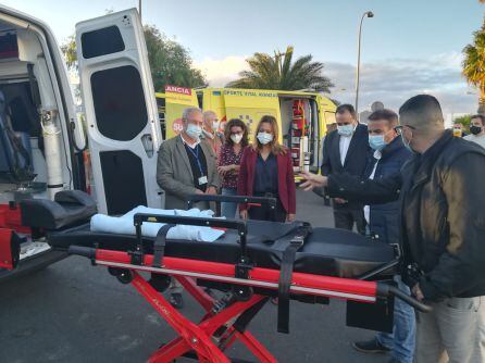 Presentación de las nuevas ambulancias del Servicio de Urgencias Canario (SUC).
