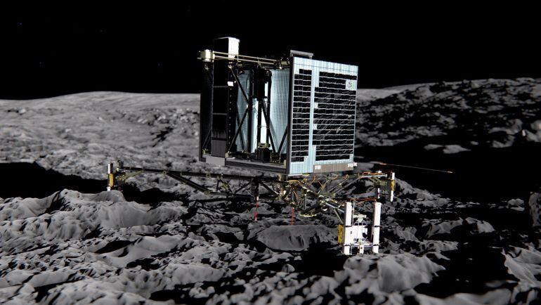 El módulo Philae de la sonda europea Rosetta intenta aterrizar en un cometa para poder estudiar el origen de la vida en la Tierra