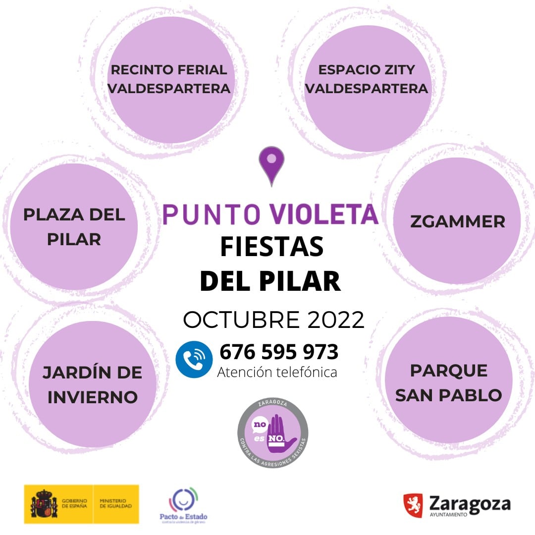 Puntos Violeta Fiestas del Pilar 2022