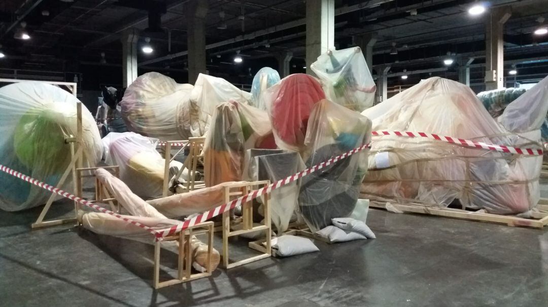 Fallas almacenadas en Feria València