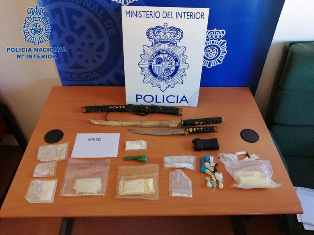 Imagen de la cantidad incautada.