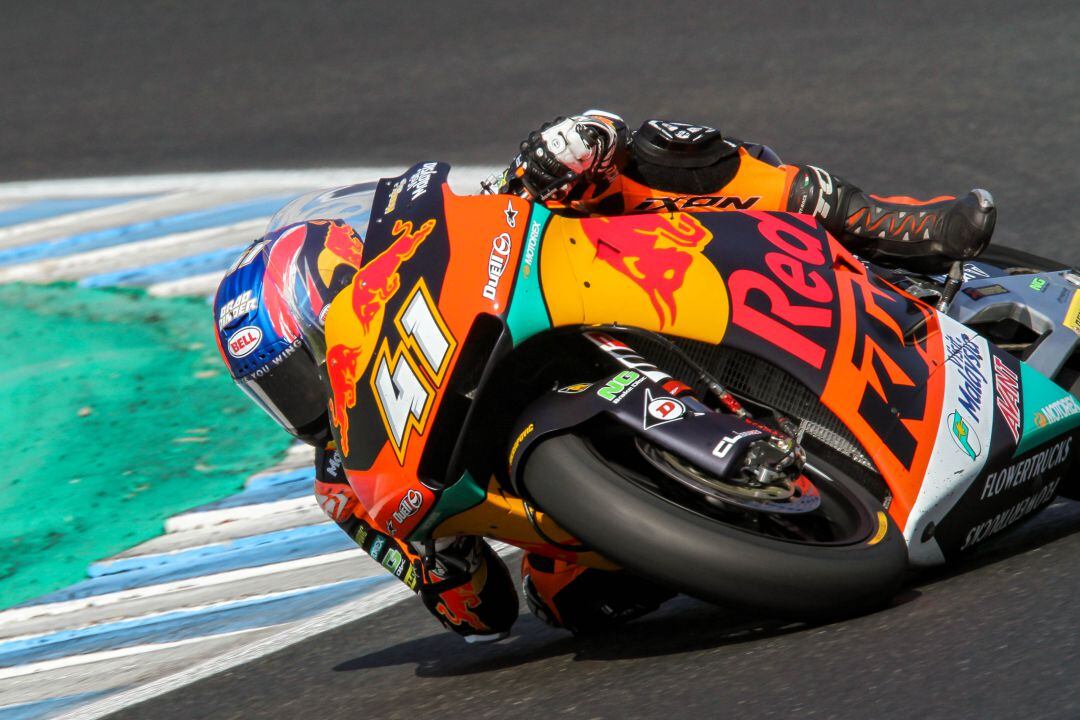 Brad Binder rodando el viernes en Jerez