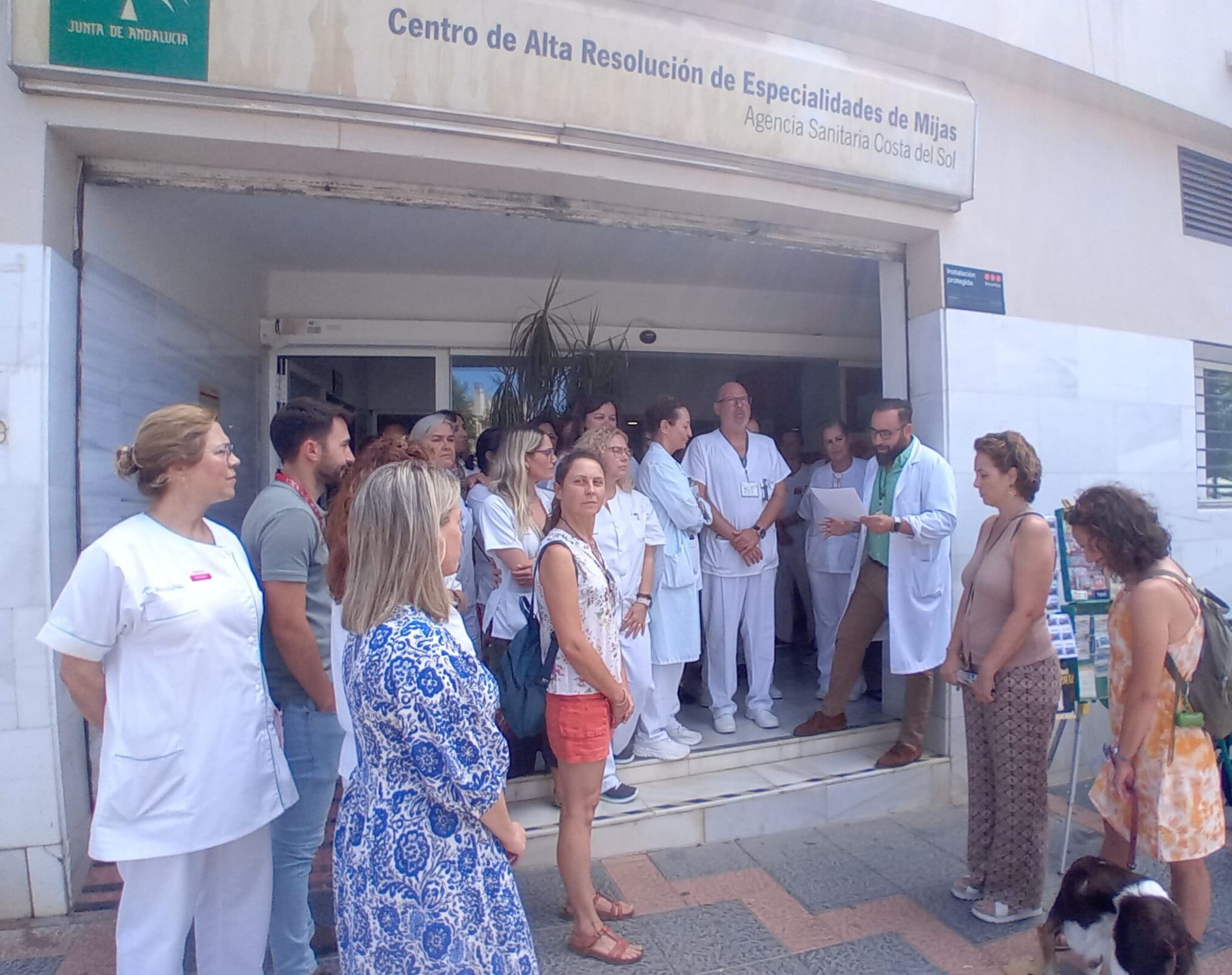 Concentración de apoyo en Mijas