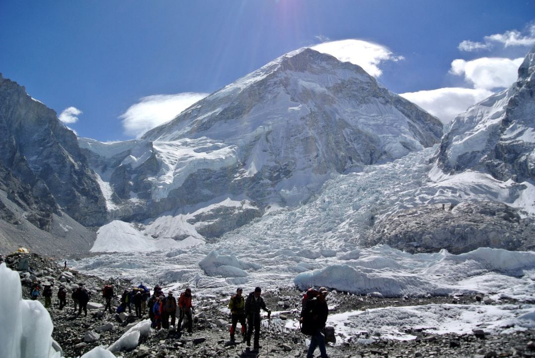 Los glaciares del Himalaya están en peligro por el cambio climático. 