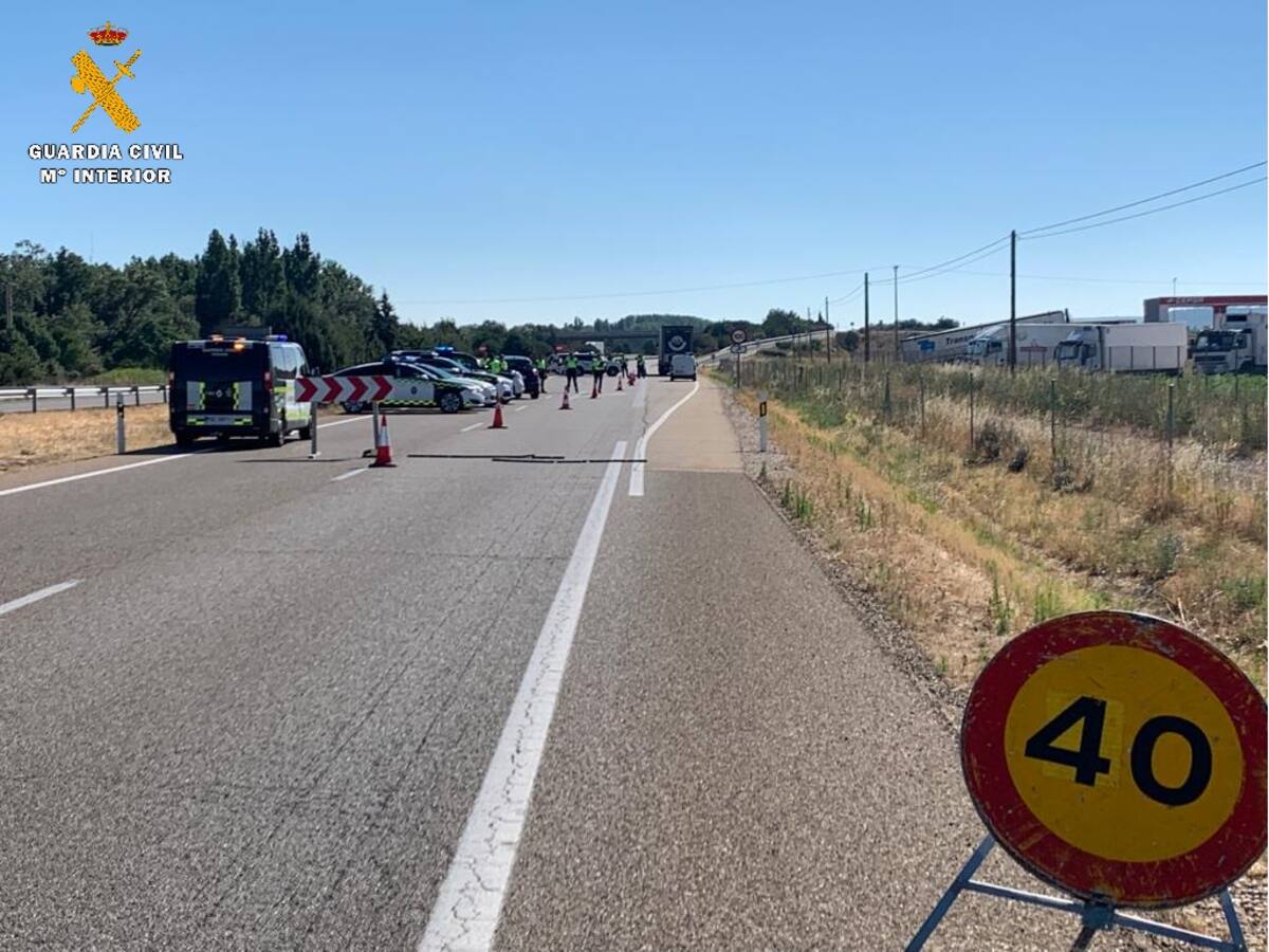 Investigado un camionero en Palencia por conducir por la A-62 bajo la influencia de drogas, estupefacientes o sustancias psicotrópicas