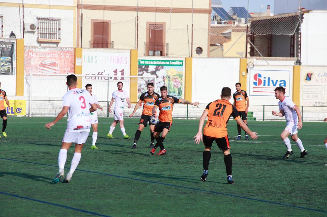 Imagen del partido disputado en el municipal de Lebrija