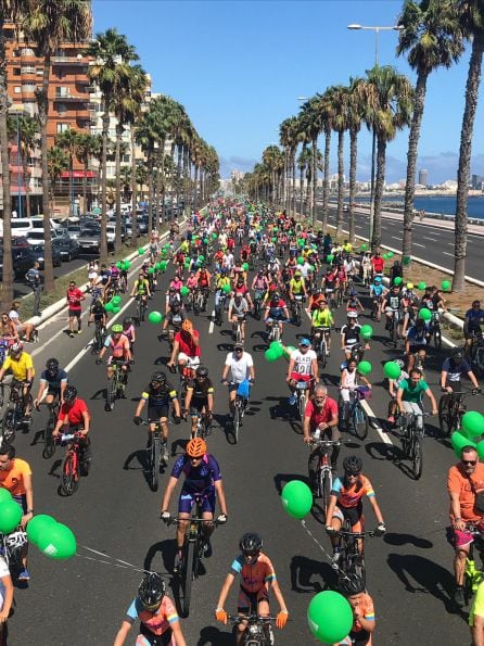 Fiesta de la Bicicleta en Las Palmas de Gran Canaria.