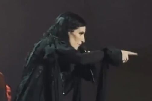 Laura Pausini durante uno de sus conciertos / X