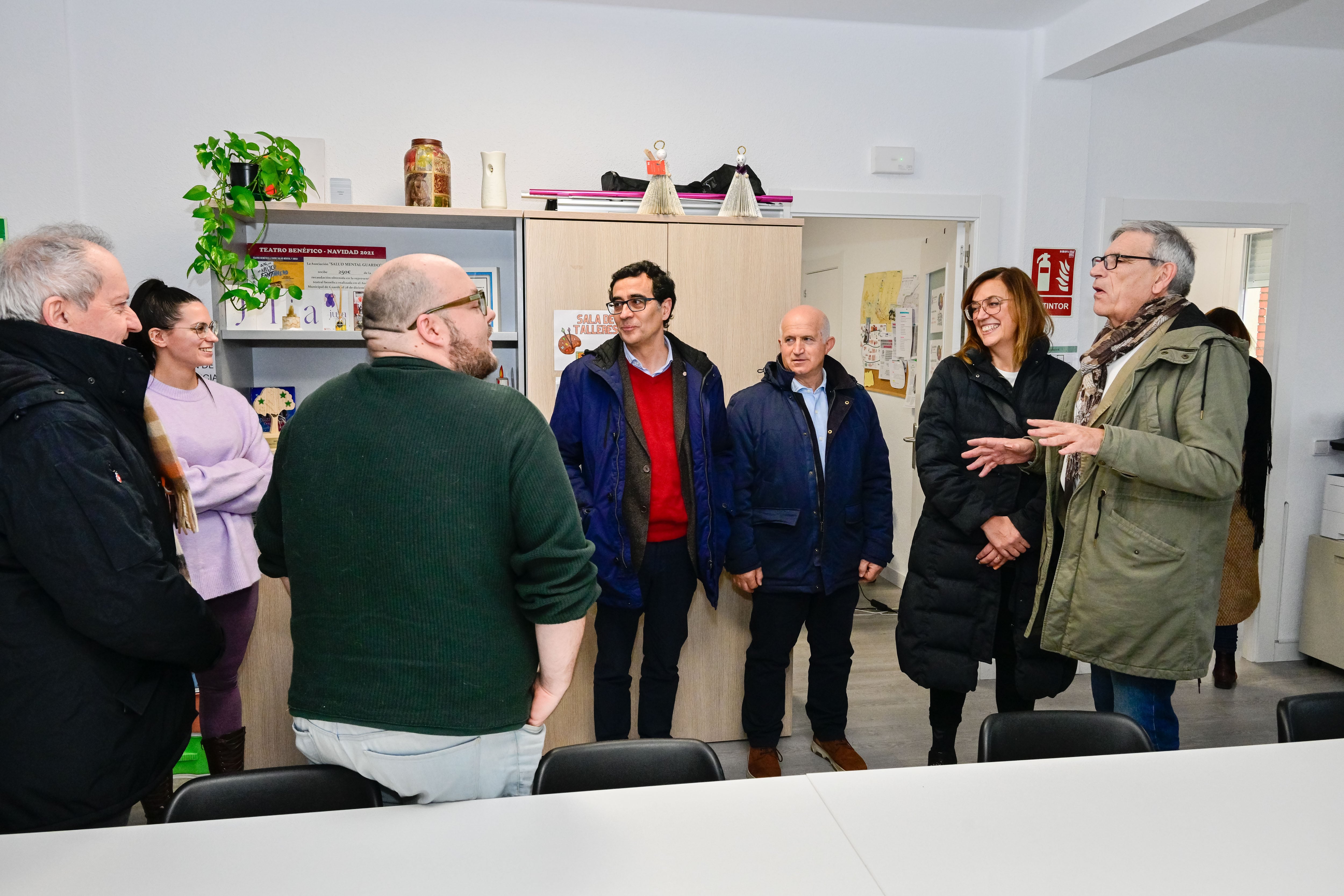 La Diputación de Palencia refuerza su compromiso con la atención a la salud mental en el entorno rural en su visita a la Asociación Salud Mental Palencia - FEAFES - Delegación de Guardo