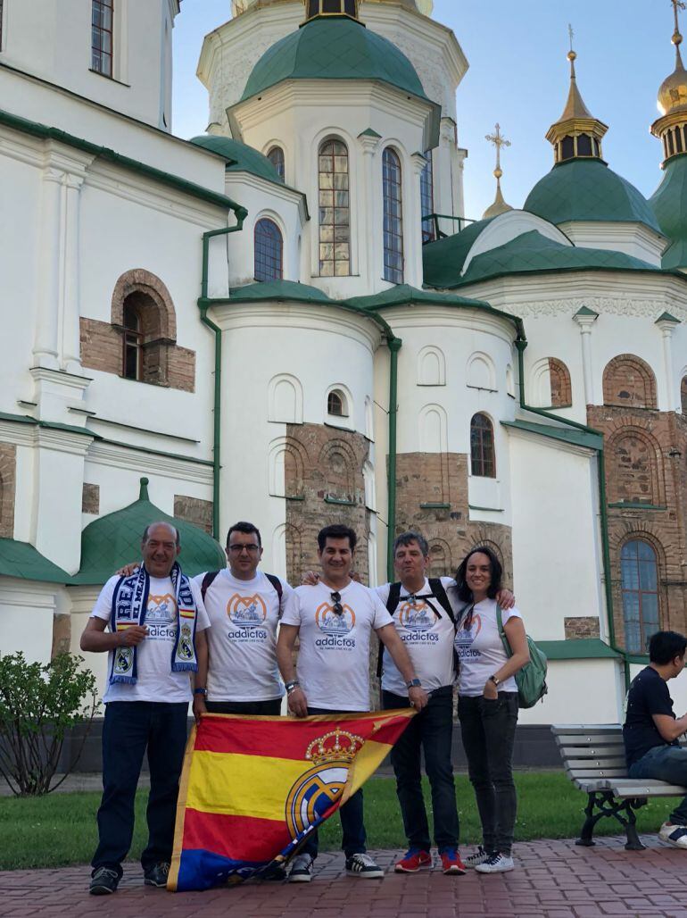 Aficionados segovianos en Kiev