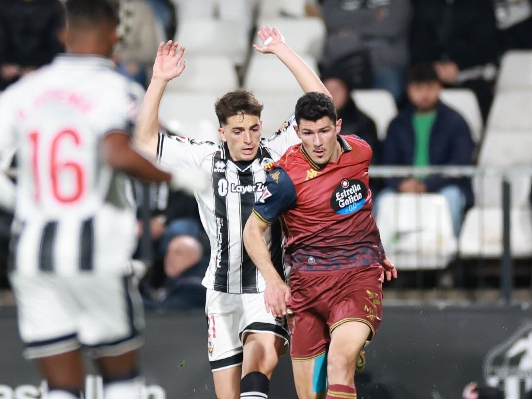 Loureiro en el partido frente al Castellón | Foto: RCDeportivo