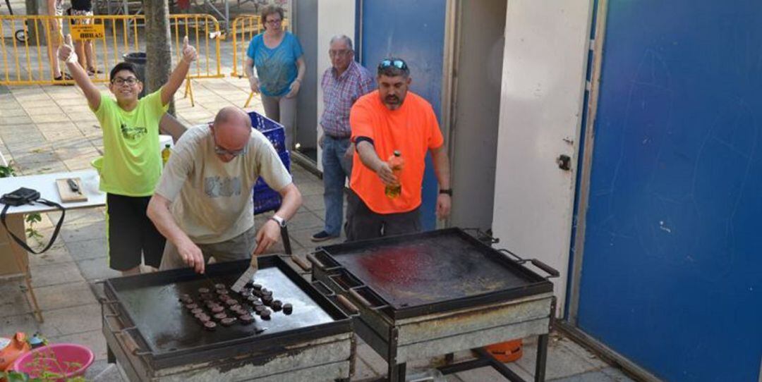 Imagen de archivo de las fiestas del barrio de San Antonio en Palencia