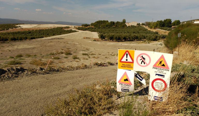 Obras de la A-32 en Villacarrillo